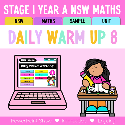 Stage 1 Year A Australian | NSW Math Daily Review | Warm-Up Unit 8 -