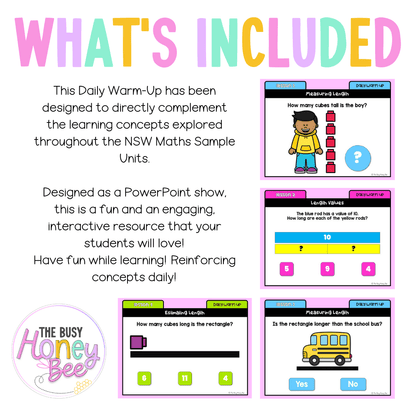 Stage 1 Year A Australian | NSW Math Daily Review | Warm-Up Unit 8 -