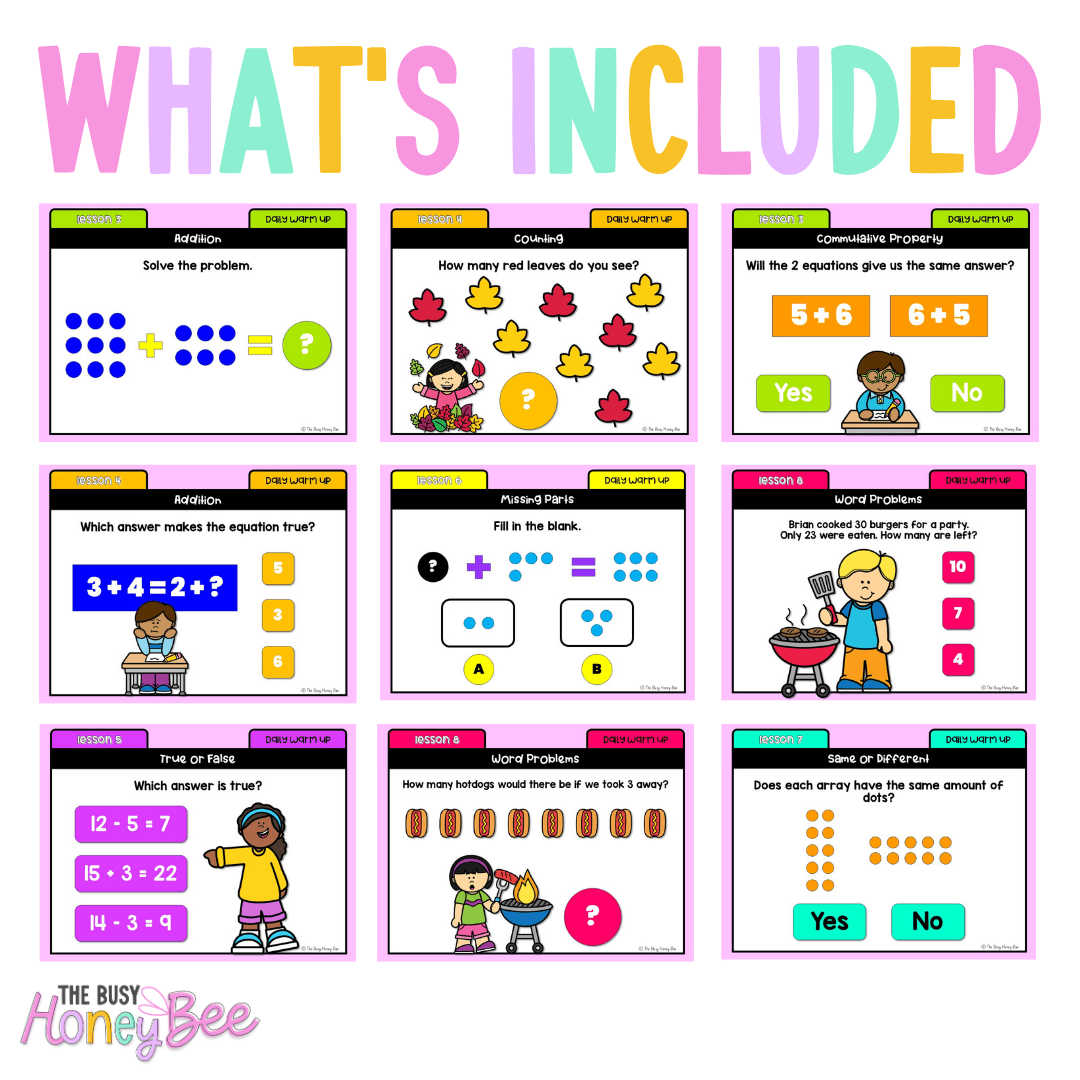 Stage 1 Year A Australian | NSW Math Daily Review | Warm-Up Unit 9 -