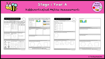 Stage 1 Year A Differentiated Maths Assessment Unit 5 - Assessment