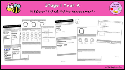 Stage 1 Year A Differentiated Maths Assessment Unit 8 - Assessment