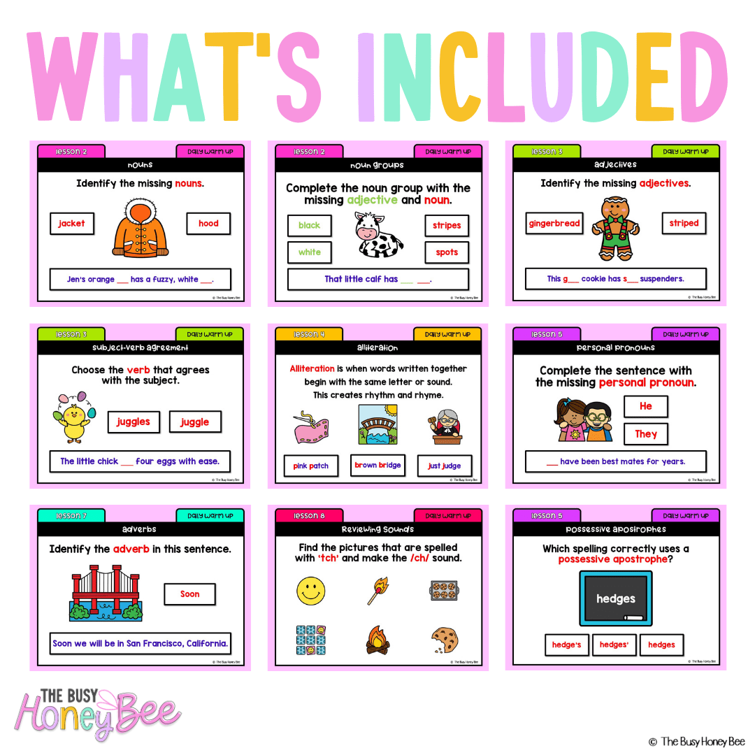 Stage 1 Year A English Australian | NSW English Daily Review | Warm-Up Term 3 Mega Bundle -
