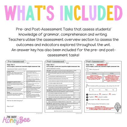 Stage 1 Year A English Pre- and Post-Assessment Unit 10 - Assessment