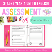 Stage 1 Year A English Pre- and Post-Assessment Unit 11 - Assessment