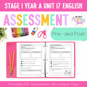Stage 1 Year A English Pre- and Post-Assessment Unit 17 - Assessment