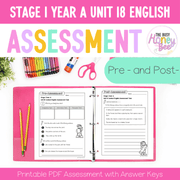 Stage 1 Year A English Pre- and Post-Assessment Unit 18 - Assessment