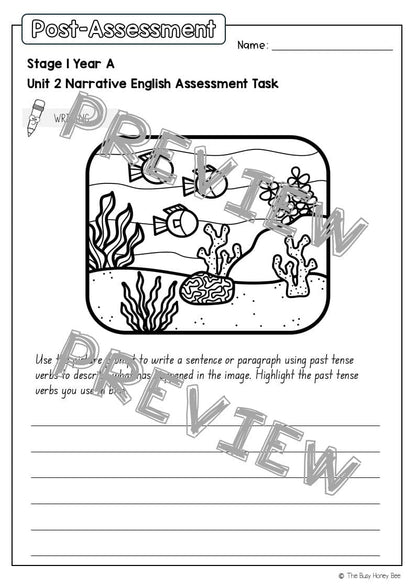 Stage 1 Year A English Pre- and Post-Assessment Unit 2 - Assessment