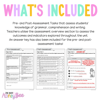 Stage 1 Year A English Pre- and Post-Assessment Unit 20 - Assessment