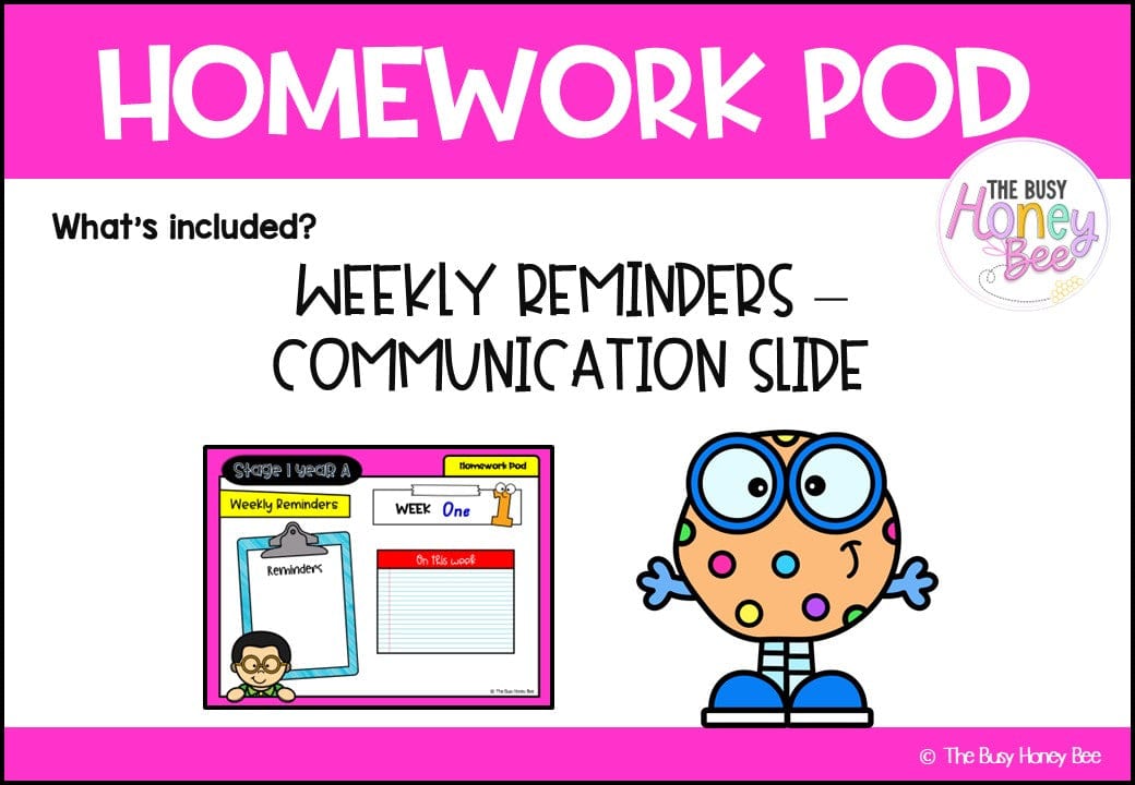 Stage 1 Year A Homework/Learning Pod 1 - PowerPoint