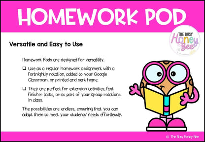 Stage 1 Year A Homework/Learning Pod 1 - PowerPoint