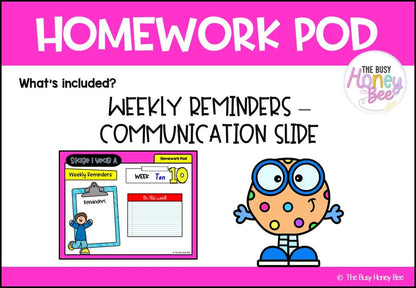 Stage 1 Year A Homework/Learning Pod 10 - Homework | Casual Teaching