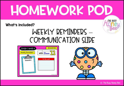 Stage 1 Year A Homework/Learning Pod 11 - Homework | Casual Teaching
