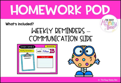 Stage 1 Year A Homework/Learning Pod 15 - Homework | Casual Teaching