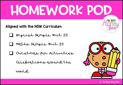 Stage 1 Year A Homework/Learning Pod 20 - Homework | Casual Teaching