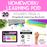 Stage 1 Year A Homework/Learning Pod 20 - Homework | Casual Teaching