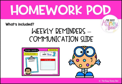 Stage 1 Year A Homework/Learning Pod 3 - Homework | Casual Teaching