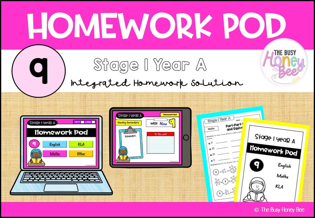 Stage 1 Year A Homework/Learning Pod 9 - Homework | Casual Teaching