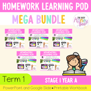 Stage 1 Year A Homework/Learning Pods Term 1 Mega Bundle - Homework | Casual Teaching