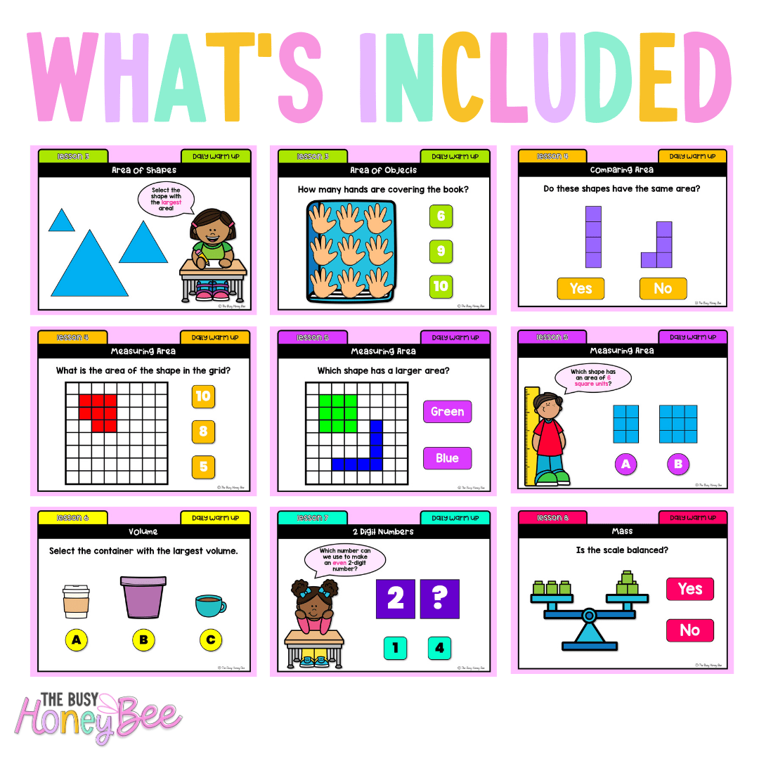 Stage 1 Year A Maths Daily Warm Up Term 1 Mega Bundle -