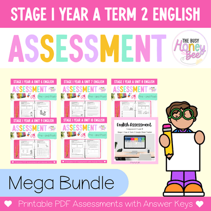 Stage 1 Year A NSW English Assessment Term 2 Mega Bundle - Assessment