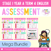 Stage 1 Year A NSW English Assessment Term 4 Mega Bundle - Assessment