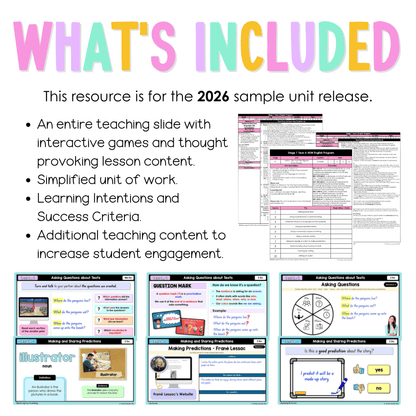 Stage 1 Year A NSW English Teaching Slides UNIT 5 Under the Southern Cross 2026 -