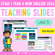 Stage 1 Year A NSW English Teaching Slides UNIT 5 Under the Southern Cross 2026 -