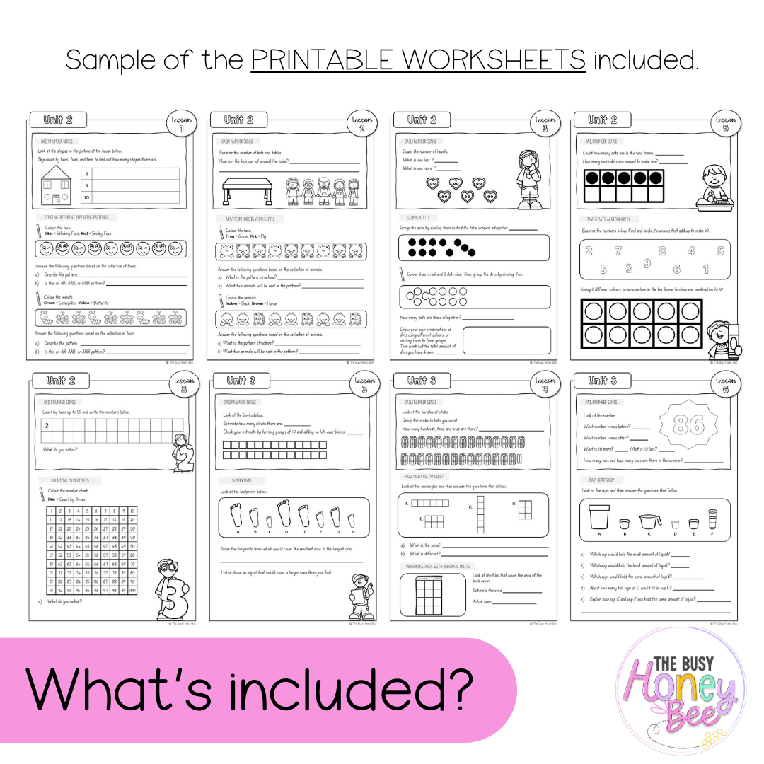 Stage 1 Year A NSW Maths Workbook Term 1 -