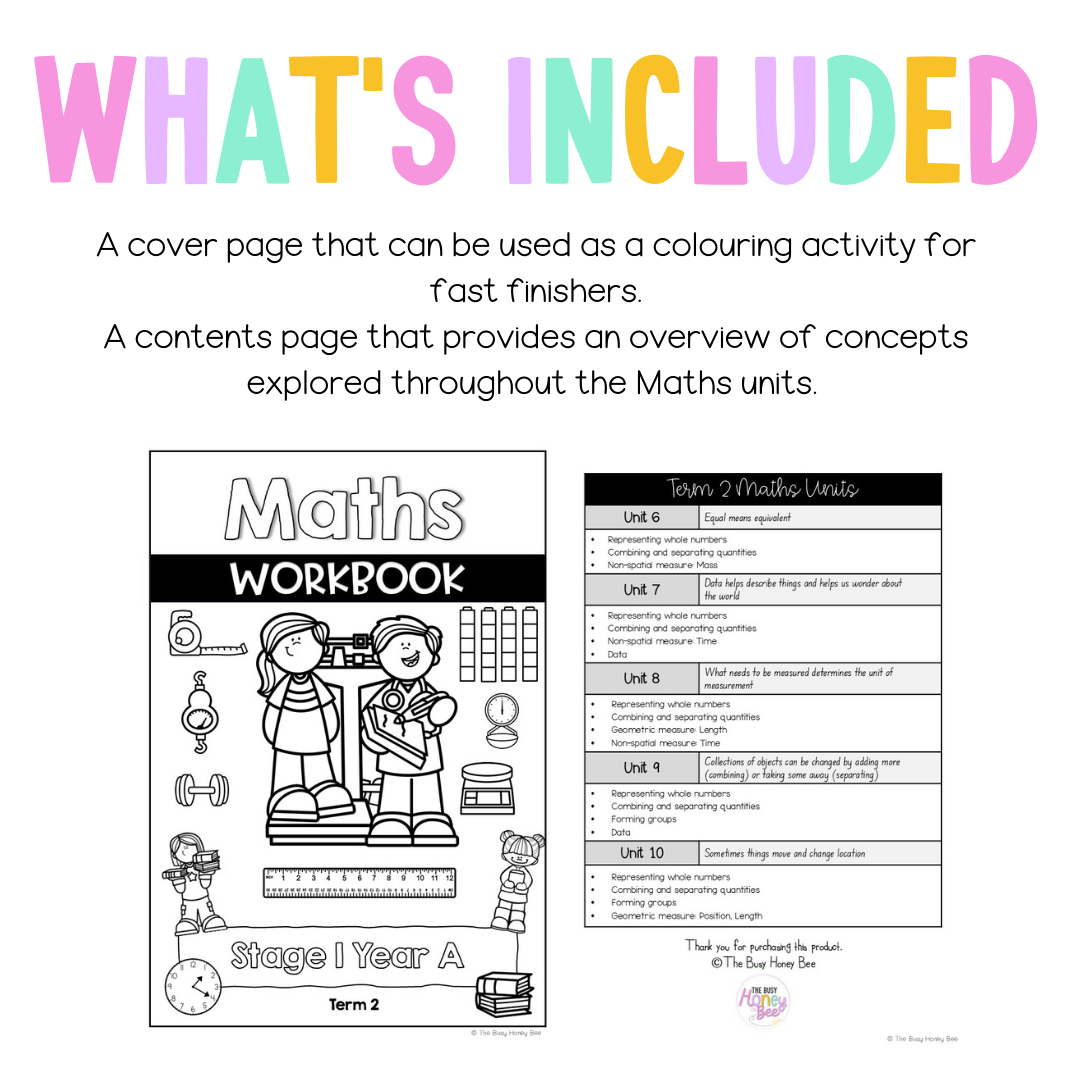 Stage 1 Year A NSW Maths Workbook Term 2 -
