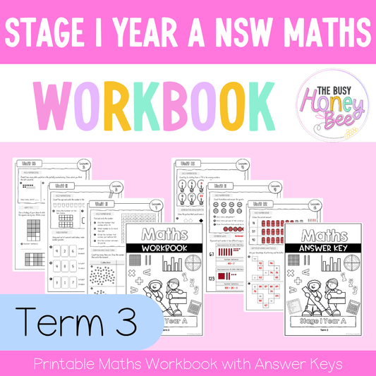 Stage 1 Year A NSW Maths Workbook Term 3 - Workbook | Worksheets