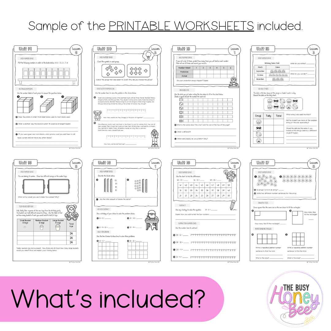 Stage 1 Year A NSW Maths Workbook Term 4 - Workbook | Worksheets