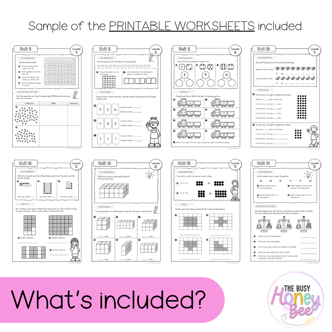Stage 1 Year A NSW Maths Workbook ULTIMATE Mega Bundle - Workbook | Worksheets