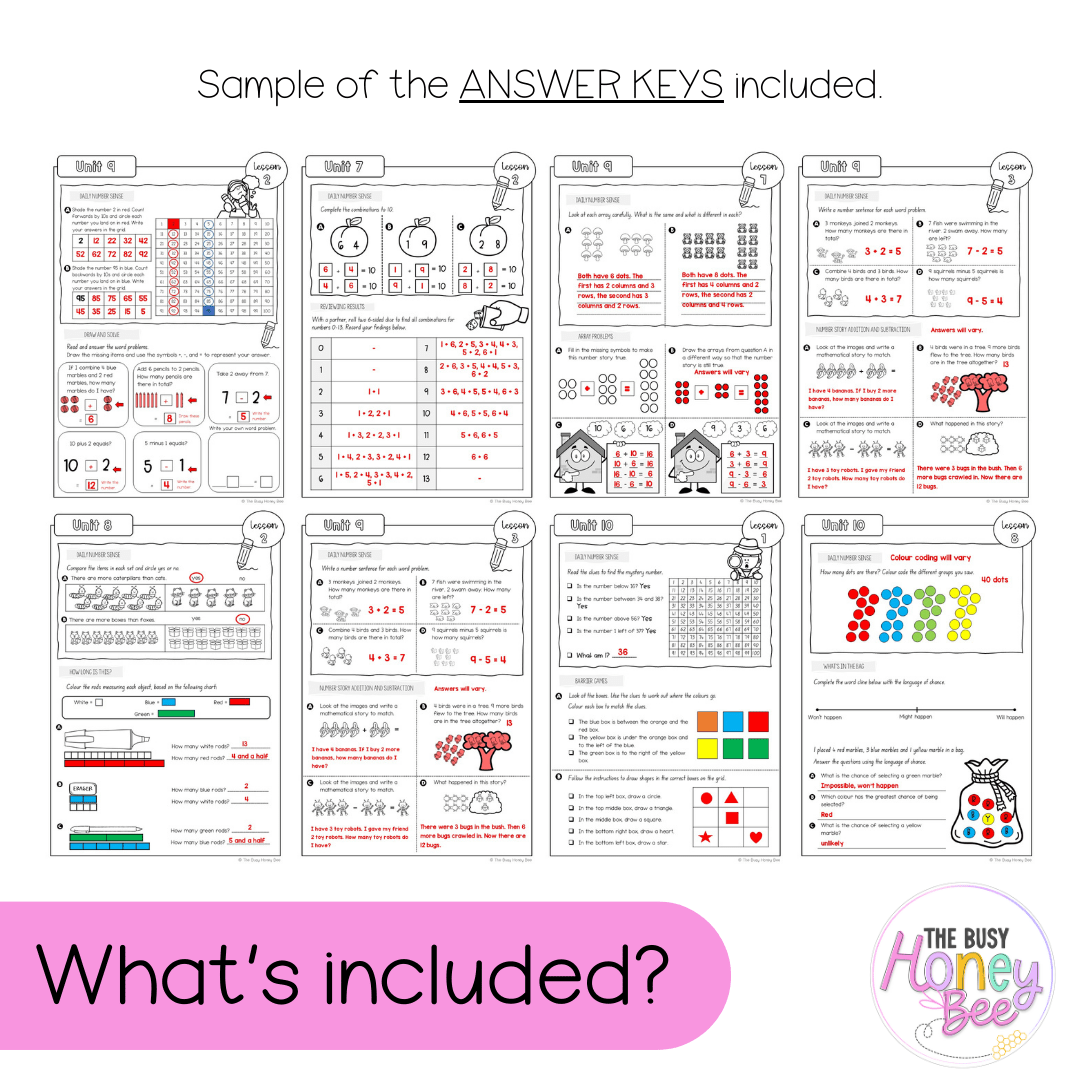 Stage 1 Year A NSW Maths Workbook ULTIMATE Mega Bundle - Workbook | Worksheets