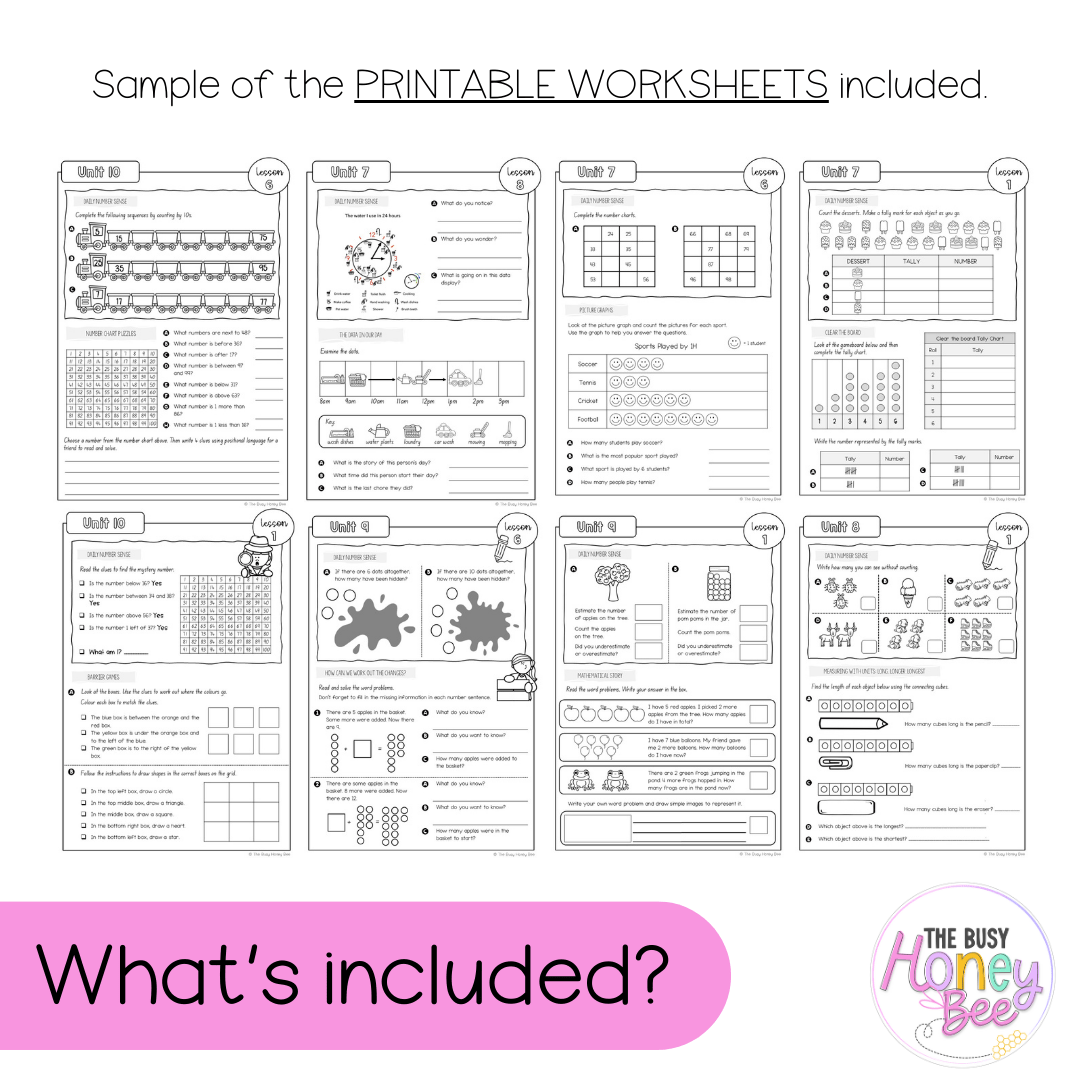 Stage 1 Year A NSW Maths Workbook ULTIMATE Mega Bundle - Workbook | Worksheets