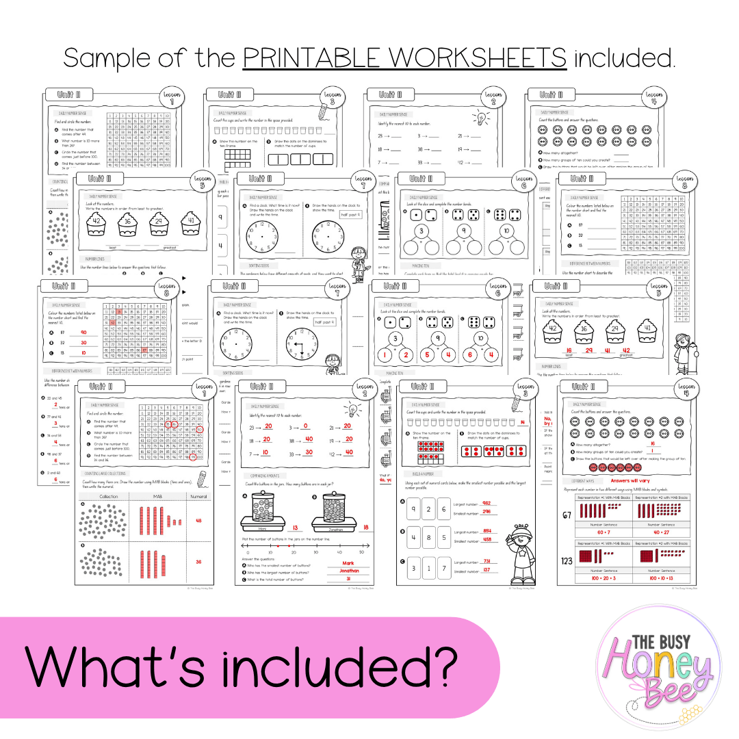 Stage 1 Year A NSW Maths Worksheets Unit 11 - Workbook | Worksheets