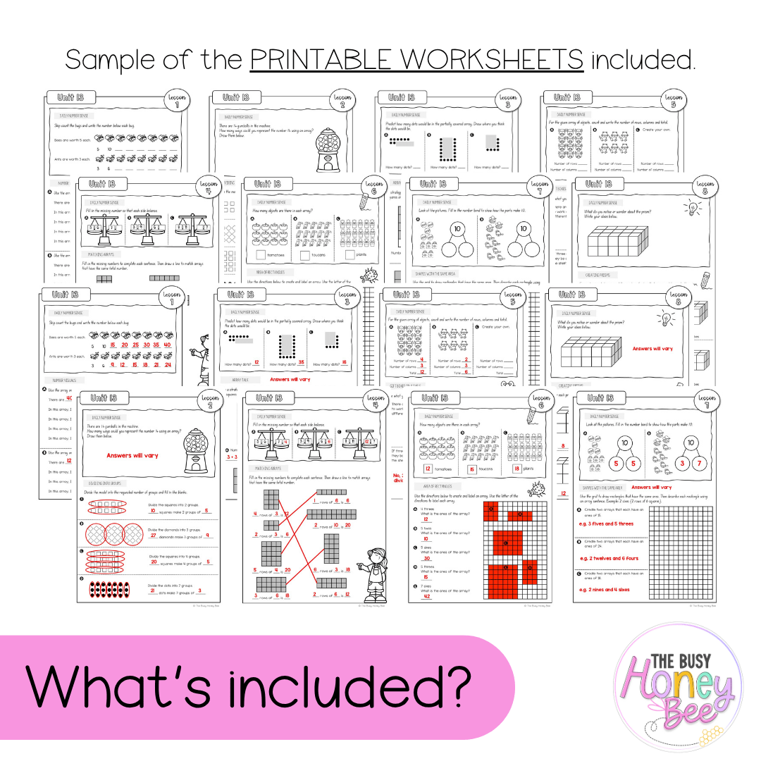 Stage 1 Year A NSW Maths Worksheets Unit 13 - Workbook | Worksheets