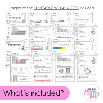 Stage 1 Year A NSW Maths Worksheets Unit 3 - Workbook | Worksheets