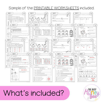 Stage 1 Year A NSW Maths Worksheets Unit 7 - Workbook | Worksheets