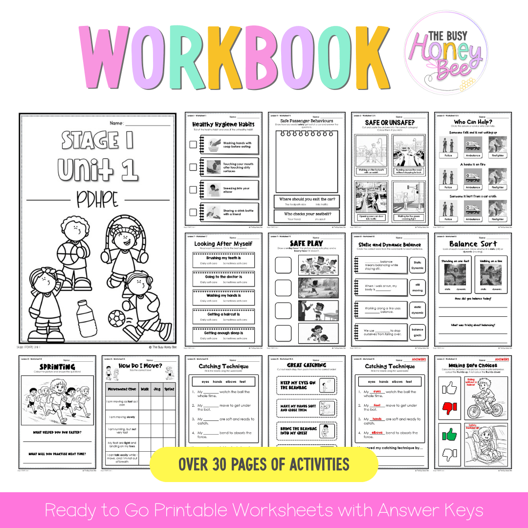 Stage 1 Year A NSW PDHPE Sample Unit 1 Teaching Pack - Teaching Bundle