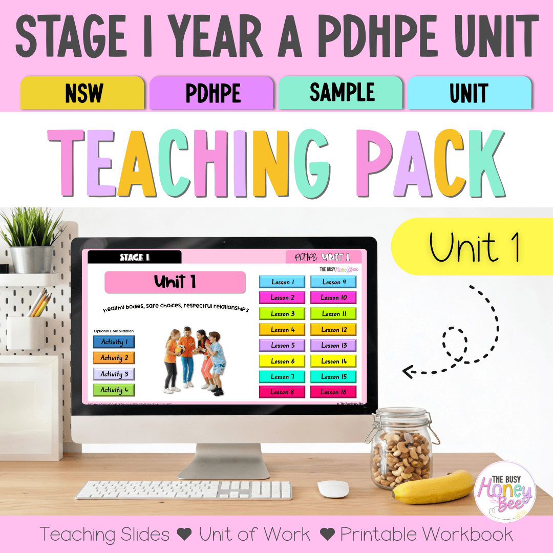 Stage 1 Year A NSW PDHPE Sample Unit 1 Teaching Pack - Teaching Bundle
