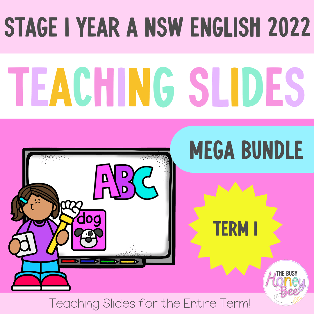 Stage 1 Year A Term 1 English Teaching Slides Mega Bundle 2022 - Teaching Slides
