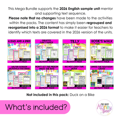 Stage 1 Year A Term 1 NSW English Activity Packs Mega Bundle 2026 - Activity Pack