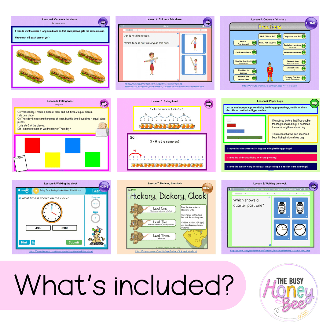 Stage 1 Year A Term 2 Maths Teaching Slides Mega Bundle - Teaching Slides