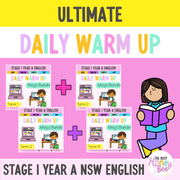 Stage 1 Year A Ultimate English Australian | NSW English Daily Review | Warm-Up Mega Bundle - Warm Up | Revision