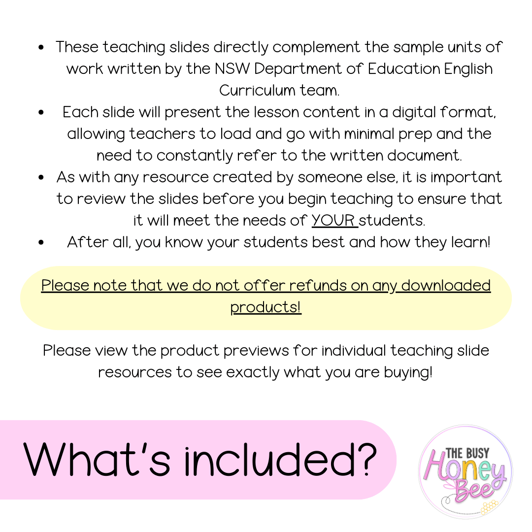 Stage 1 Year A Ultimate English Teaching Slides Mega Bundle - Teaching Slides