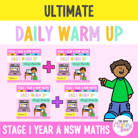 Stage 1 Year A Ultimate Maths Daily Warm Up Mega Bundle - Warm Up | Revision