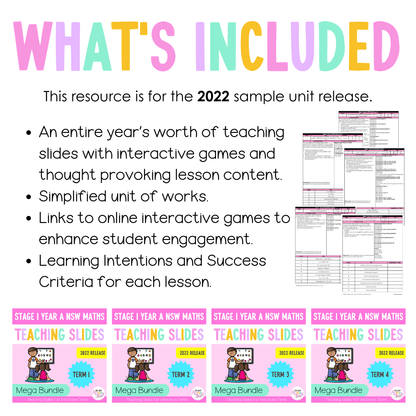 Stage 1 Year A Ultimate Maths Teaching Slides Mega Bundle 2022 - Teaching Slides