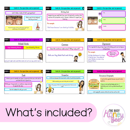 Stage 1 Year A Unit 11 NSW Perspective and Argument English Teaching Slides 2022 - Teaching Slides