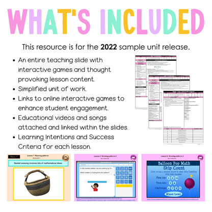 Stage 1 Year A Unit 12 NSW Maths Teaching Slides 2022 - Teaching Slides