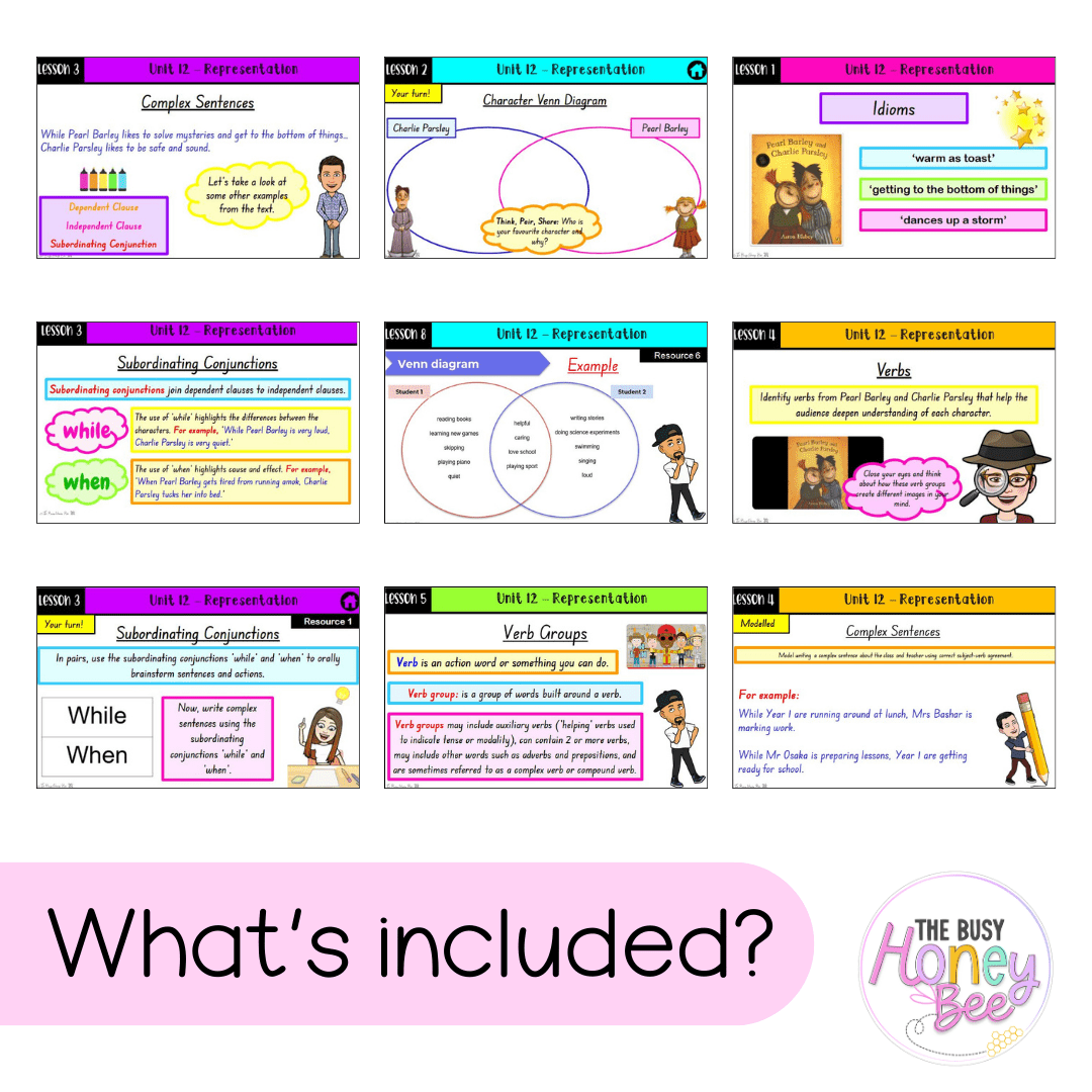 Stage 1 Year A Unit 12 NSW Representation English Teaching Slides - Teaching Slides